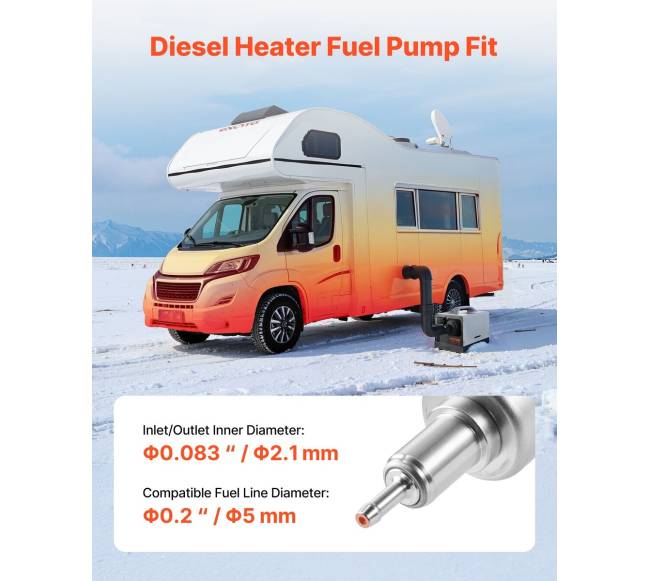 Dyzelinio šildytuvo degalų siurblys, 1224V DC1