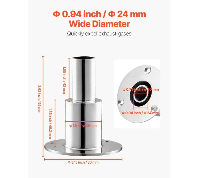 Išmetimo mova, 24mm dyzeliniam šildytuvui3