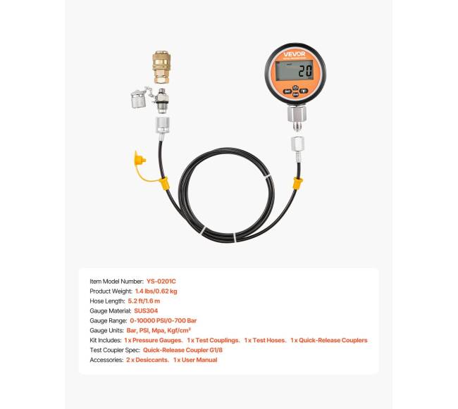 Skaitmeninis hidraulinio slėgio matavimo rinkinys6