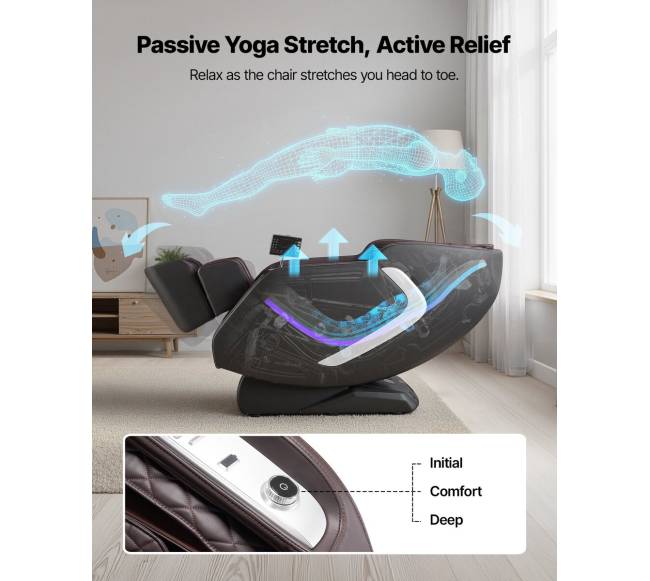 Viso kūno masažo krėslas su SL bėgiu2