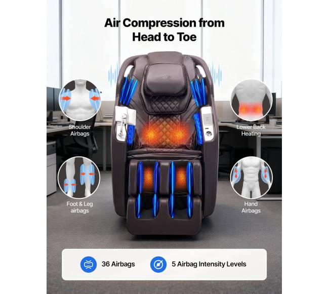 Viso kūno masažo krėslas su SL bėgiu4