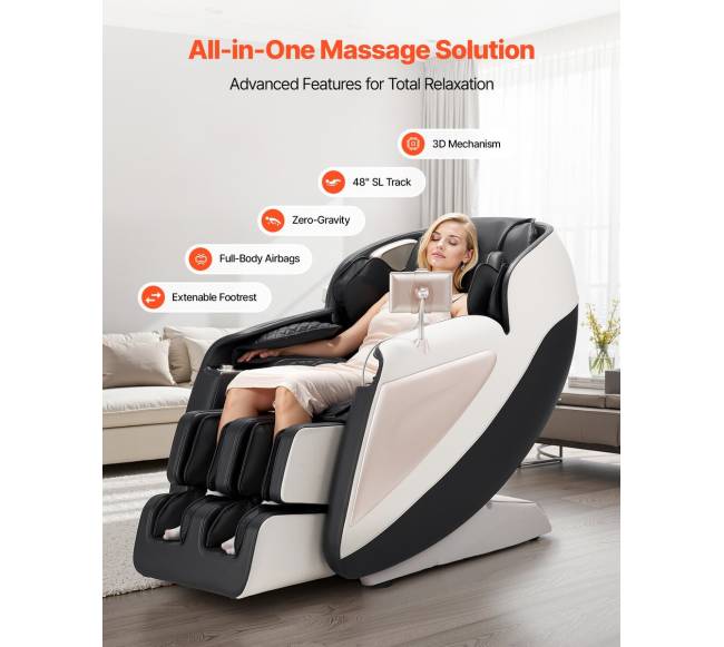 Viso kūno masažinė kėdė su SL-vėžėmis1