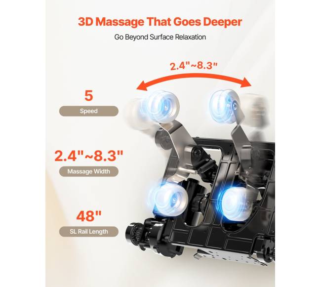 Viso kūno masažinė kėdė su SL-vėžėmis3