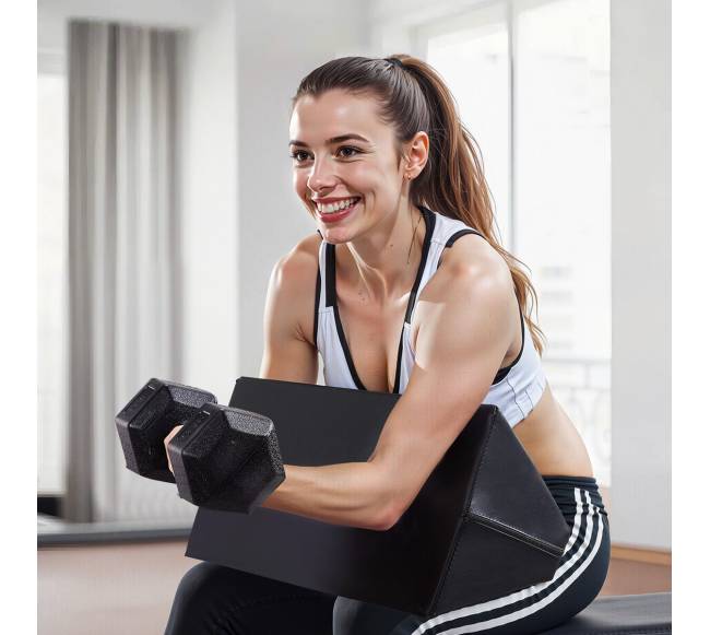 Rankų lenkimo padas bicepsui namų sporto salei7