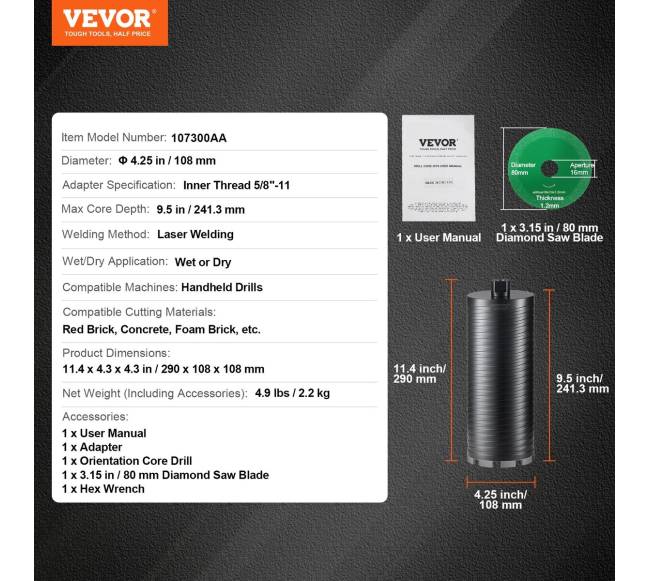 Deimantinis grąžtas betonui6