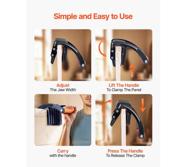 Faneros plokščių nešimo įrankis iki 90 kg3