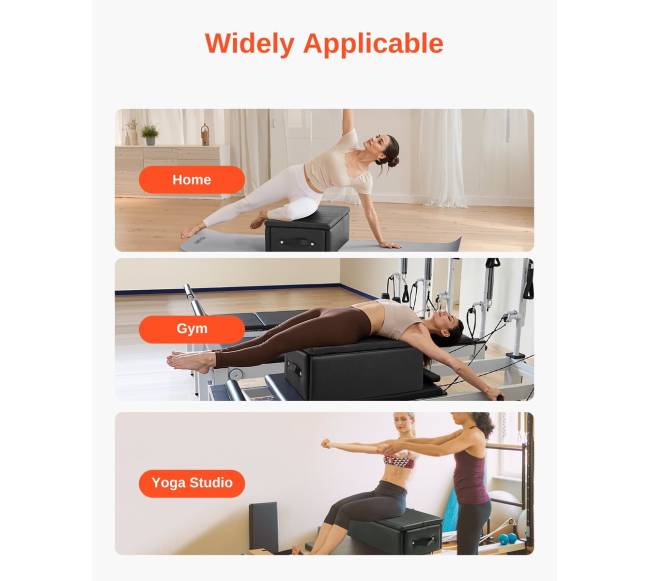 Pilates treniruokliui skirta dėžė juoda5