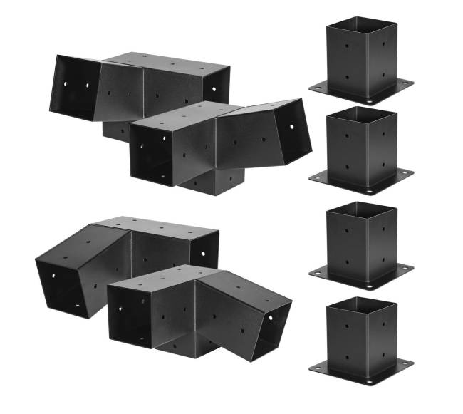 4x4 colių pergolės laikiklis su 3 kryptimis0