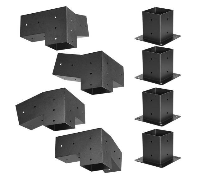 4x4 colių pergolės laikiklis su 3 kryptimis8