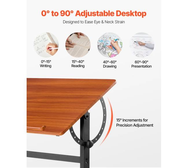 Reguliuojamas braižymo stalas su H rėmu1