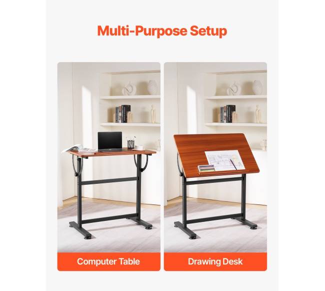 Reguliuojamas braižymo stalas su H rėmu5