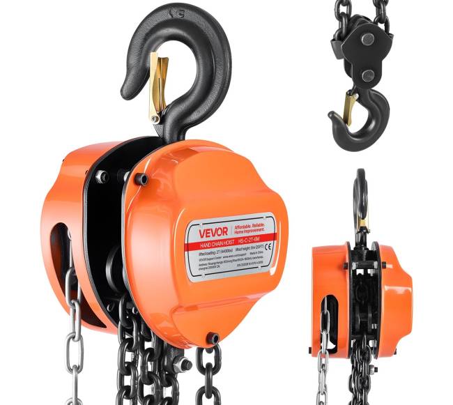 Rankinis grandininis keltuvas, 2 t svoris, 6 m pakilimas0