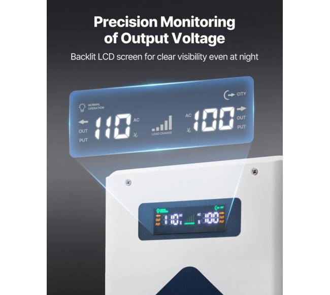 Įtampos keitiklis 2000VA, 220V į 110V transformatorius4