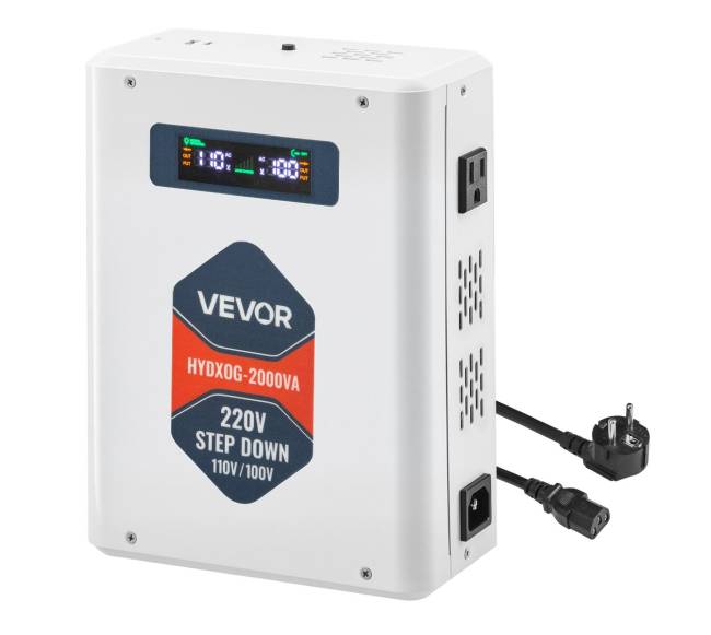 Įtampos keitiklis 2000VA, 220V į 110V transformatorius8