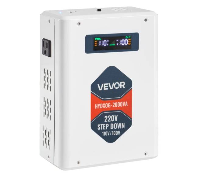 Įtampos keitiklis 2000VA, 220V į 110V transformatorius9