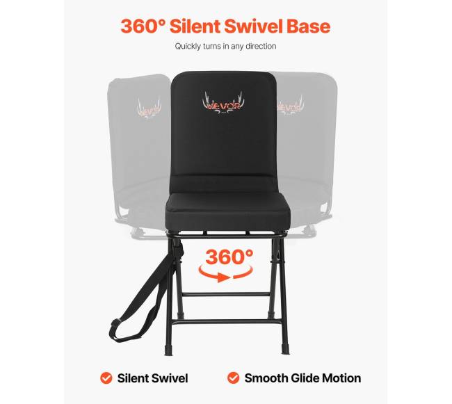 Medžioklinė kėdė su 360 apsisukimu2