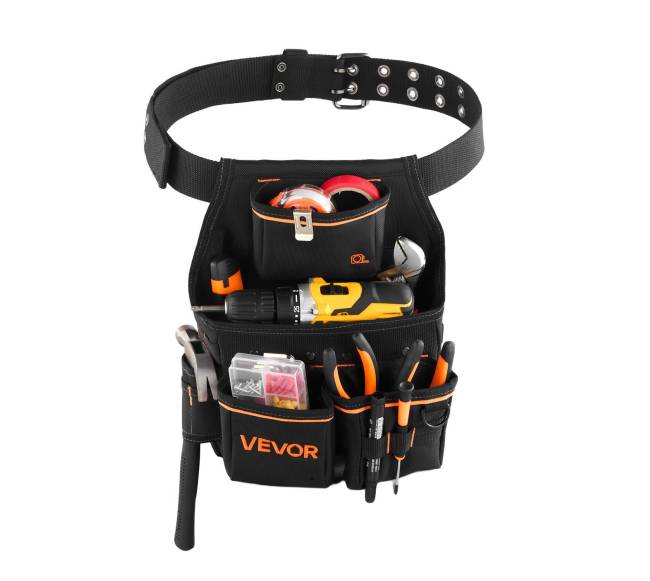 Įrankių diržas su diržu, 14 kišenių9