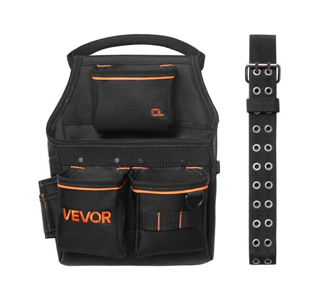 Įrankių diržas su diržu, 14 kišenių10