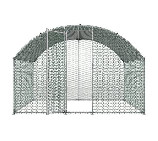 Metalinė vištų ferma su dangčiu ir užraktu8