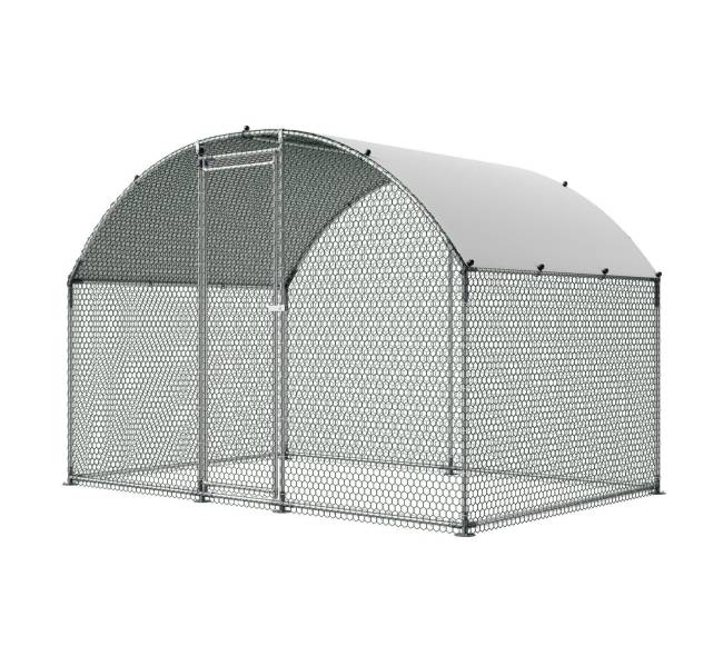 Metalinė vištų ferma su dangčiu ir užraktu9