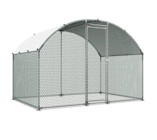Metalinė vištų ferma su dangčiu ir užraktu10