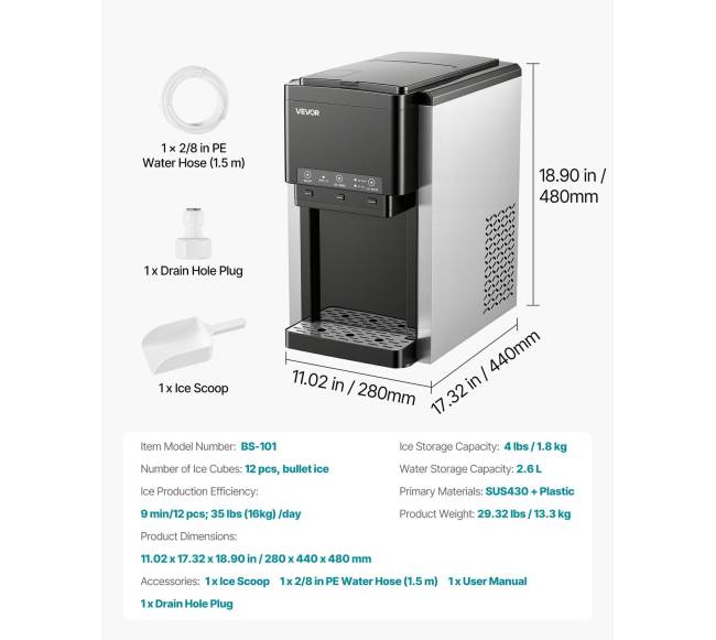 Vandens dozatorius su ledo gaminimo funkcija6