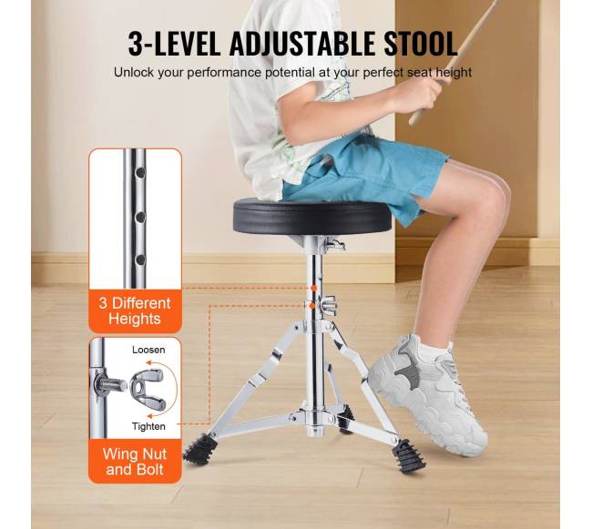 Vaikiškas būgnų rinkinys su kėdute4