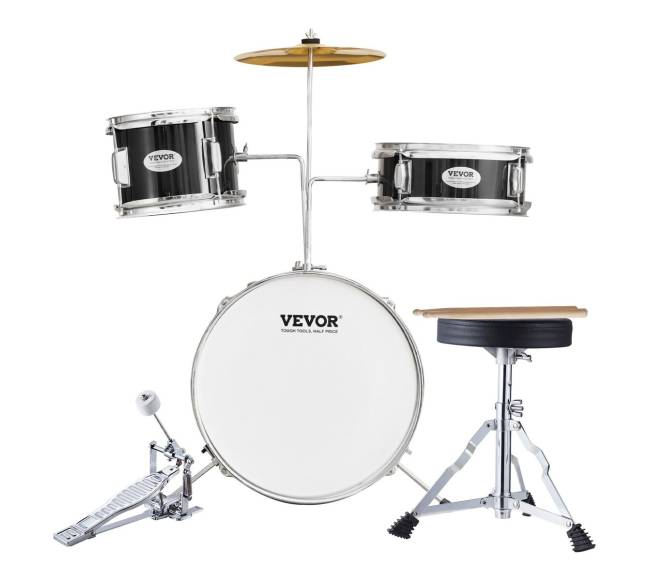 Vaikiškas būgnų rinkinys su kėdute10