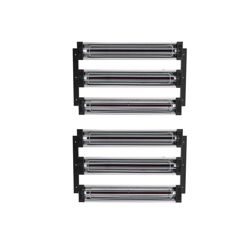 Infraraudonųjų spindulių šildytuvas dažymo kabinoms, 2 komplektai, 3000W0