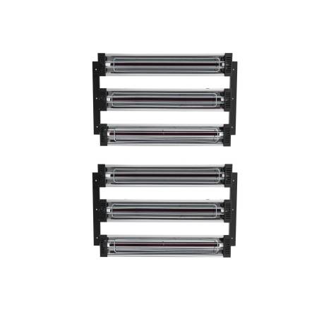 Infraraudonųjų spindulių šildytuvas dažymo kabinoms, 2 komplektai, 3000W0