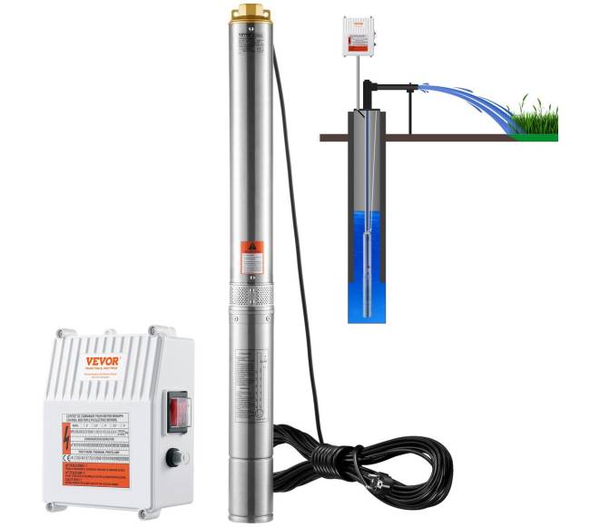 Giluminis panardinamasis siurblys 1500W 108m0