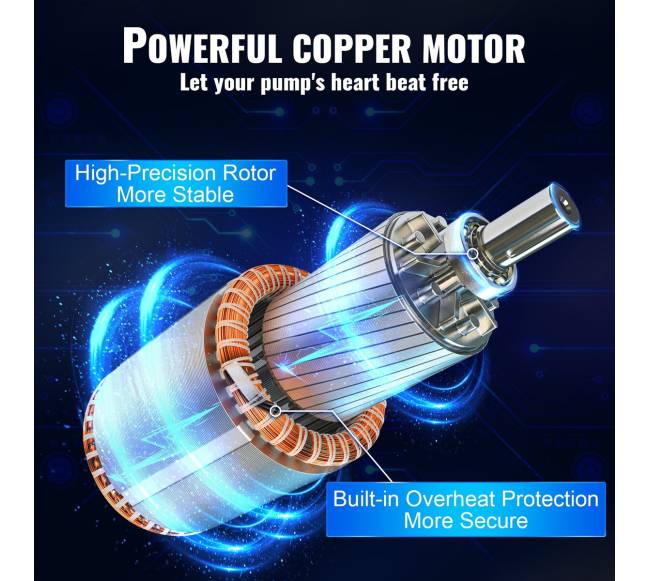 Giluminis panardinamasis siurblys 1500W 108m4