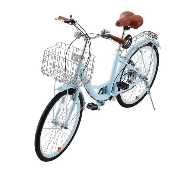 26 colių mėlynas kruizeris su krepšeliu0