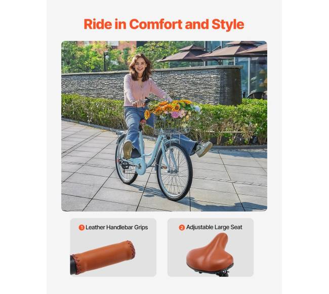 26 colių mėlynas kruizeris su krepšeliu1