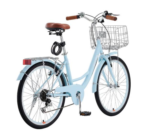 26 colių mėlynas kruizeris su krepšeliu10