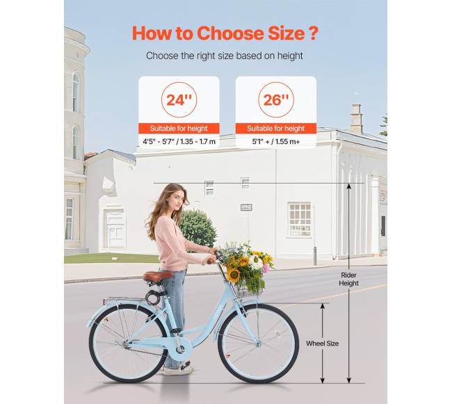 26 colių kruizeris dviračio su krepšiu2