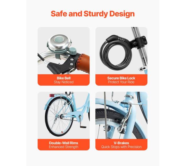 26 colių kruizeris dviračio su krepšiu5