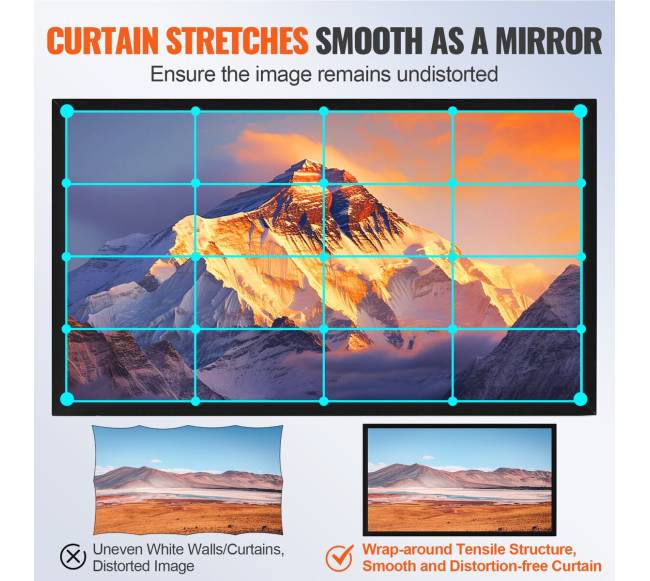 Projektoriaus ekranas 256 cm 16:93