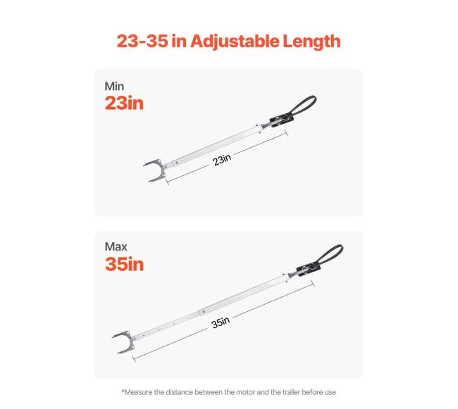 Reguliuojamas valtis transom laikiklis 58-89 cm4