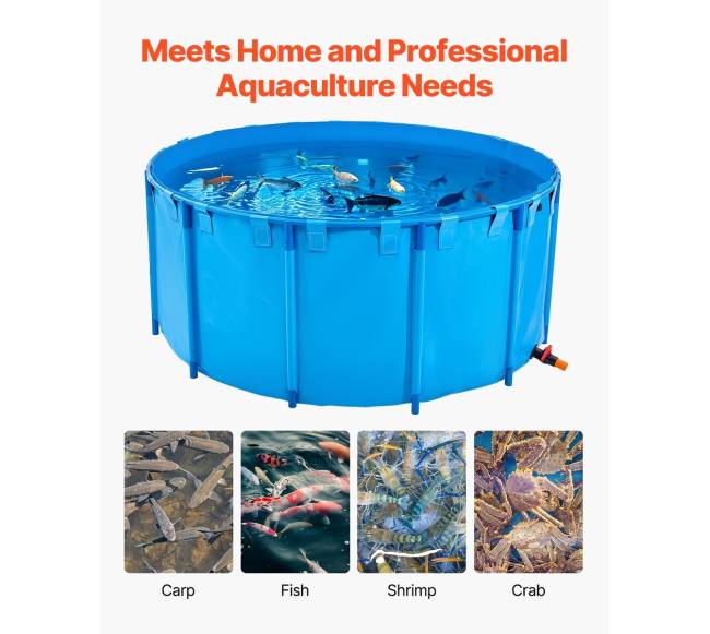 Drobės tvenkinys virš žemės žuvų bakas 5000 l5