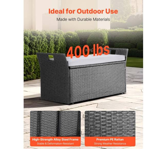 Lauko suoliukas-saugykla PE ratanas2