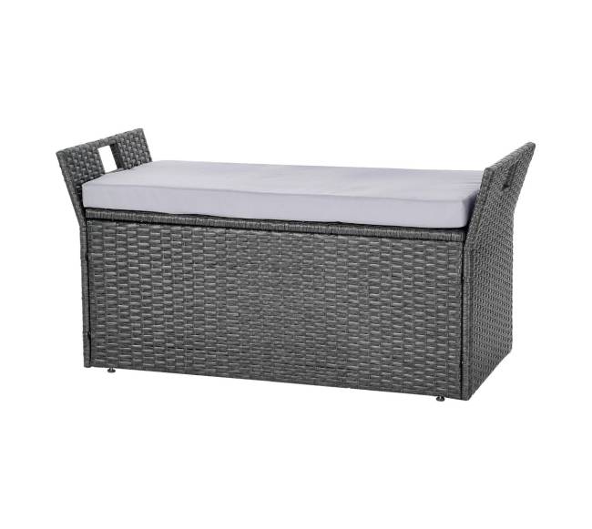 Lauko suoliukas-saugykla PE ratanas8