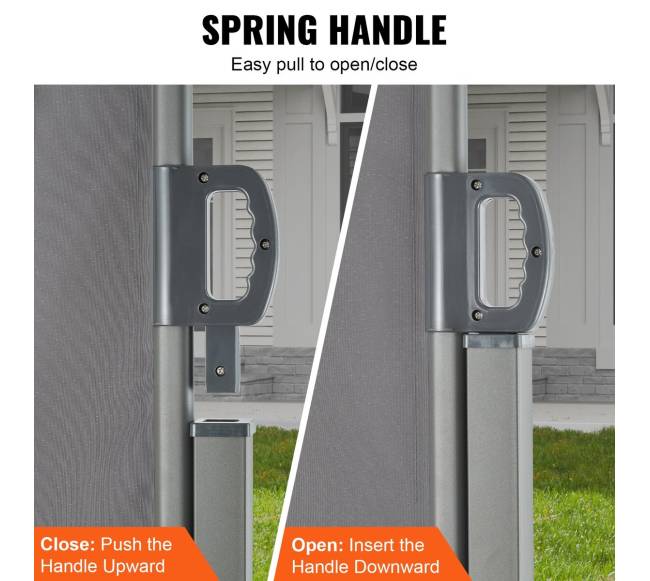 Ištraukiama šoninė markizė, 180g poliesteris, pilka4