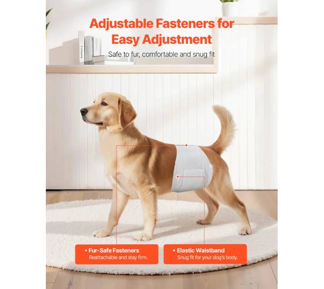 Vienkartinės šunų sauskelnės, M dydis, 96 vnt.4