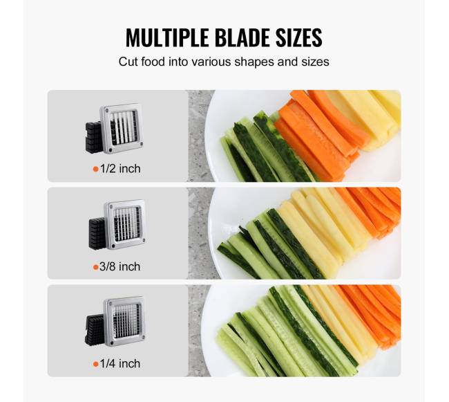 Prancūziško bulvių pjaustyklė su 3 peiliais2