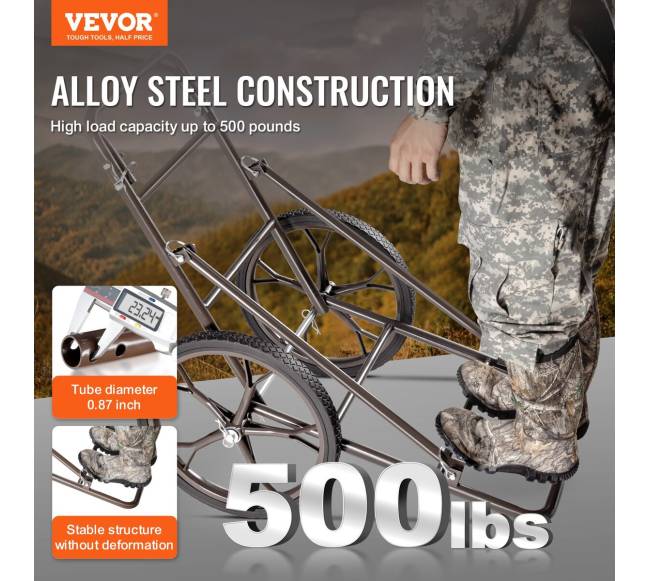 Sulankstoma vežimėlis žvėrių pervežimui 227 kg1