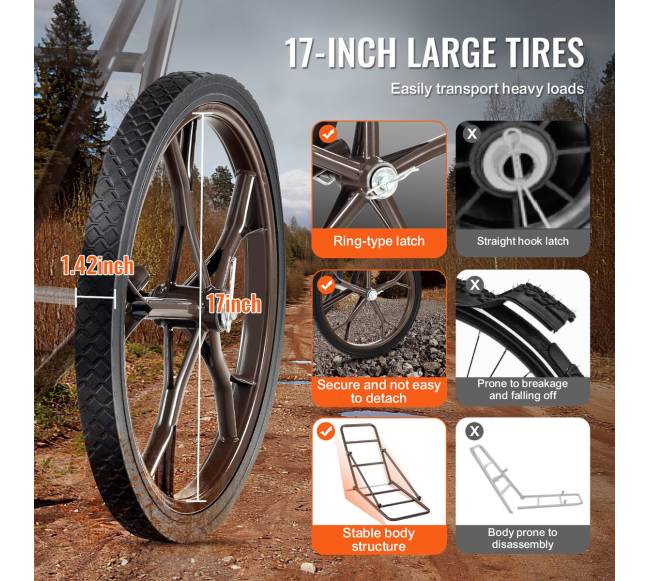 Sulankstoma vežimėlis žvėrių pervežimui 227 kg2