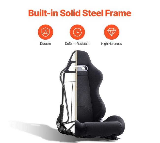 2 lenktynių kėdžių komplektas su poliesterio audiniu6