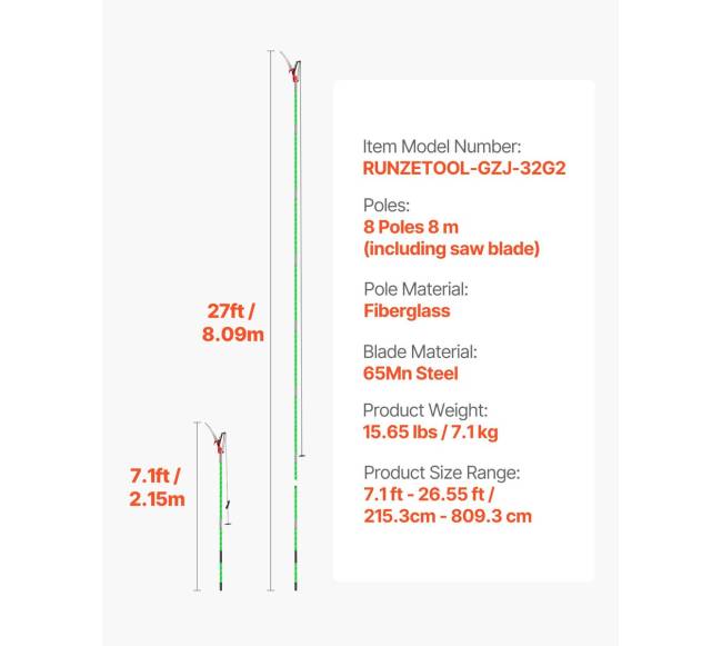 Rankinis teleskopinis genėjimo pjūklas6