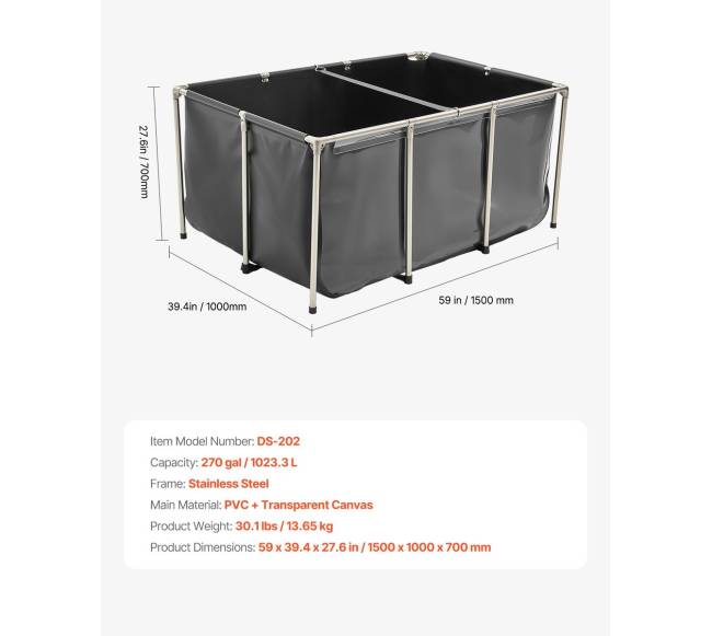 Drožlių plokštės žuvies tvenkinys 1023 l su skaidriu langu6